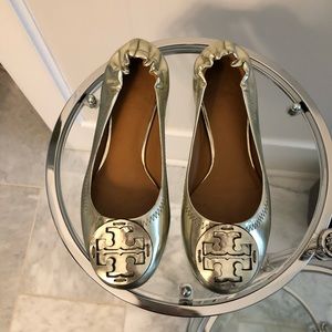 Tory Burch flats, size 5, worn once